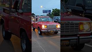 Dodge Lil Red Express Classic Pickup Truck Drive By Engine Sound Woodward Dream Cruise 2024 [upl. by Sacci]