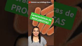 Características procariotas biólogaelena biología edutuber shorts [upl. by Ecarret883]