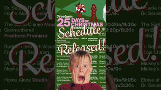 25 days of Christmas movie schedule christmas [upl. by Leinoto]