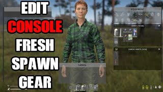 How To Edit amp Change Fresh New Player Spawn Gear Item Loot On DayZ Console amp PC Community Servers [upl. by Tegirb]