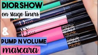 Diorshow On Stage Liner Diorshow Pump n Volume Demo Dior Brow Ink Demo amp Review  makingupashlee [upl. by Isidora]