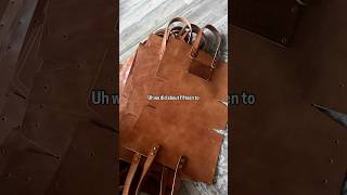 Part 2 of making 15 leather tote bags [upl. by Annaeg]