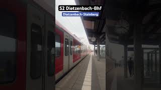 DietzenbachBhf Einfahrt RB423S2➡️DietzenbachBhf br423 sbahn shorts [upl. by Damales]