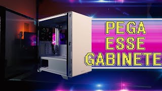 TRAZ A CAIXA  GABINETE GAMER WHITE  S100 TG  THERMALTAKE  UNBOXING [upl. by Marmawke]