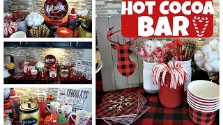 DIY Hot Cocoa Bar  Hot Chocolate Station  Day 10 of 12daysofChristmaswithBianca [upl. by Alius446]