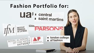 What to include in your portfolio for CSM Fashion Design amp LCF Parsons IFM RA Antwerp [upl. by Attenohs]