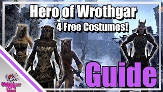 ESO Hero of Wrothgar Achievement Guide  4 Free Costumes [upl. by Sherry]