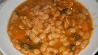 How to Make Traditional Greek Bean Soup Fasolada  Recipe [upl. by Abott]