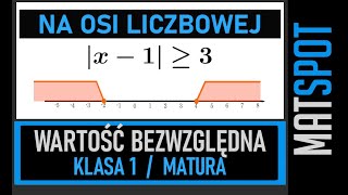 Wartość bezwzględna na osi liczbowej  równania i nierówności [upl. by Malley]