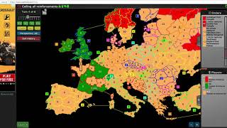 Warzone ⁄ Warlight  12 Calling All Reinforcements  Gold Star Victory in 8 Turns [upl. by Delbert]