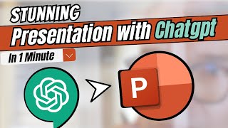 Make STUNNING Powerpoint Presentation with 🤖ChatGPT In 1 Minute [upl. by Lynsey347]