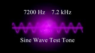 7200 Hz 72 KHz Sine wave test tone  5 Min  Loud [upl. by Etaner679]