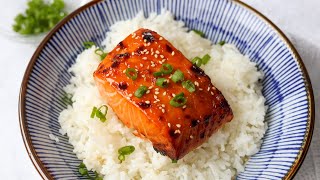 The BEST Air Fryer Teriyaki Salmon [upl. by Leakcim]