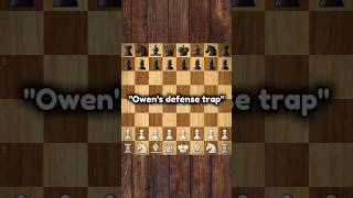 Owens defense trap Chess trap  chess trap chessgame shorts [upl. by Curr]