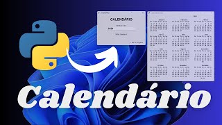 Crie calendário com Python e Tkinter [upl. by Slyke]