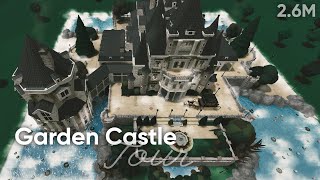 Garden Castle Full Tour 26M  Roblox Bloxburg [upl. by Cayser]