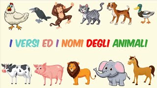 I Versi Degli Animali per bambini I Imparare i nomi degli animali  Italiano  Canzoni per Bambini [upl. by Irap706]