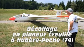 Planeur treuillé à HabèrePoche HauteSavoie [upl. by Irrahs]