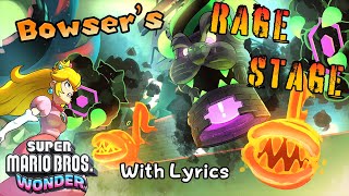 Bowsers Rage Stage WITH LYRICS  Super Mario Bros Wonder Cover [upl. by Farrica]