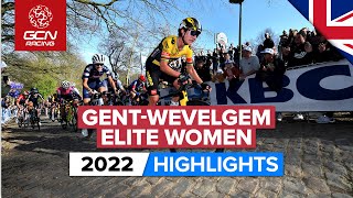 Chaotic Finale Ends In Bunch Sprint  Gent Wevelgem 2022 Womens Highlights [upl. by Rtoip790]