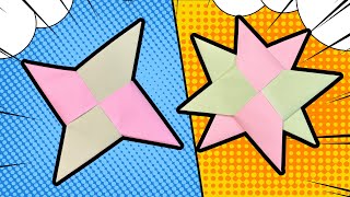 How to Make a Transforming Ninja Star  Origami [upl. by Rustie]