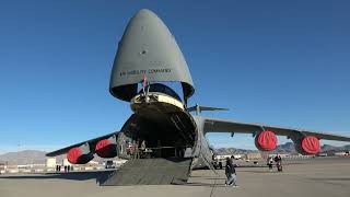 Aviation Nation 2022 Nellis Air show C5 Galaxy Walk around [upl. by Aronle]