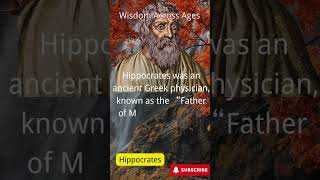 Wisdom Across AgesHippocrateshistory quote famousquotes celebrity [upl. by Aprilette]