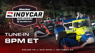 INDYCAR ButtKicker iRacing Pro Series  Round 6 at MidOhio Sports Car Course [upl. by Idelson]