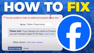 How to Fix quotCant Change Facebook Page Namequot Problem in 2024  StepbyStep Troubleshooting Guide [upl. by Derril226]