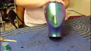 Crafting with Cosplay Fabrics  EP 4  How to cover a styrofoam head form [upl. by Portie]