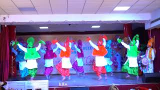 Bhangra World Cup 2021 SINGH INTERNATIONAL CULTURAL 3Position￼ Lyallpur Khalsa CollegeJalander [upl. by Otilrac]