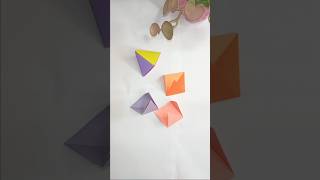 Origami Pyramid  How to make Paper Pyramid  Diy Paper Craft diy shorts [upl. by Turnheim]