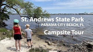 St Andrews State Park Campsite Tour  Sites 161 [upl. by Dyraj]