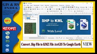 How to convert shapefile in ArcGIS to KMZ for Google Earth Pro with Level  KMZ Level Error [upl. by Atteroc]