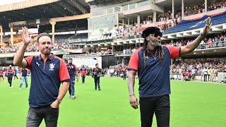 Hall of Fame Induction Ceremony of AB de Villiers and Chris Gayle at Chinnaswamy Stadium  RCB Unbox [upl. by Aihsakal]