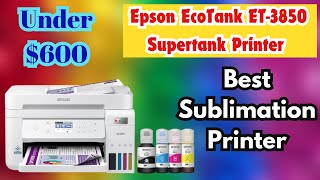 Epson EcoTank ET3850  Color Supertank Printer  2024 Review [upl. by Eidoc593]