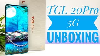 TCL 20 Pro 5G Unboxing and HandsOn [upl. by Dlopoel]