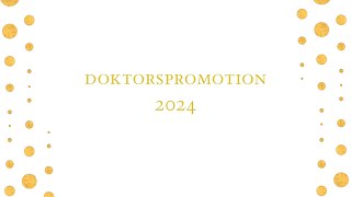 Doktorspromotion vid SLU  SLU doctoral award ceremony 2024 [upl. by Aidroc]