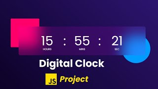 How To Create Digital Clock Using HTML CSS amp JavaScript [upl. by Carbone710]