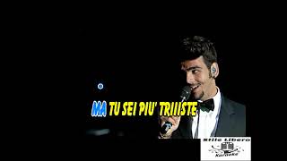 KARAOKE IO CHE NON VIVO Senza te CON CORI ORIGINALI  IL VOLO Demo [upl. by Levania]