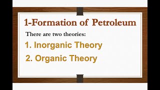 Petroleum Geology  Origin of PetroleumFormation  مصدر النفط البترول  مرحلة التكوين [upl. by Georgine666]