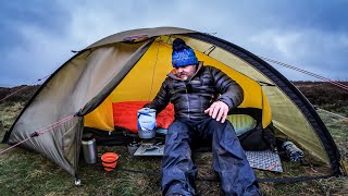 Solo Tent Camping  Boggy Conditions [upl. by Birgit]