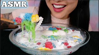 ASMR THAI COCONUT DESSERT EATING SOUNDS NO TALKING  SASASMR [upl. by Trometer]