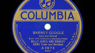 1923 Billy Jones amp Ernest Hare  Barney Google Columbia version [upl. by Nolrah]