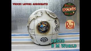 Aerografia CASCO BMW AEROGRAFIE airbrushing TUTORIAL DIY [upl. by Limemann]