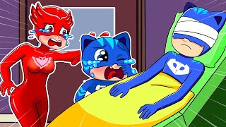 Poor Pj Masks Life Daddy What happend  PJ MASKS Sad Story  PJ MASKS Cartoon Animation [upl. by Adnaluy423]