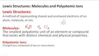 Molecules and Polyatomic Ions [upl. by Aehsila]