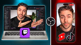 How to Stream to Twitch amp TikTok  Youtube Vertical at the Same Time [upl. by Airdnaxila]