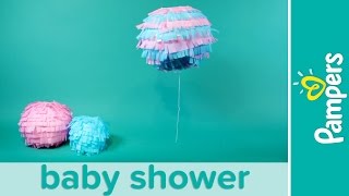 Gender Reveal Baby Shower Ideas Boy or Girl Confetti Lantern  Pampers [upl. by Nadabas]