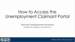 How to Access the Unemployment Claimant Portal [upl. by Kylah]